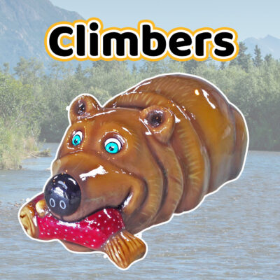 Climbers - Bear with Fish (Black Font)